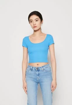 Even&Odd 2 Pack - T-Shirt Basic - White/Blue -Even&Odd 017e3c434a2d4ef3afe13796476225f9