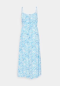 Midi Summer Dress- Jurk - Blue/White -Even&Odd 04683087195c4324829d4e07033bffe6