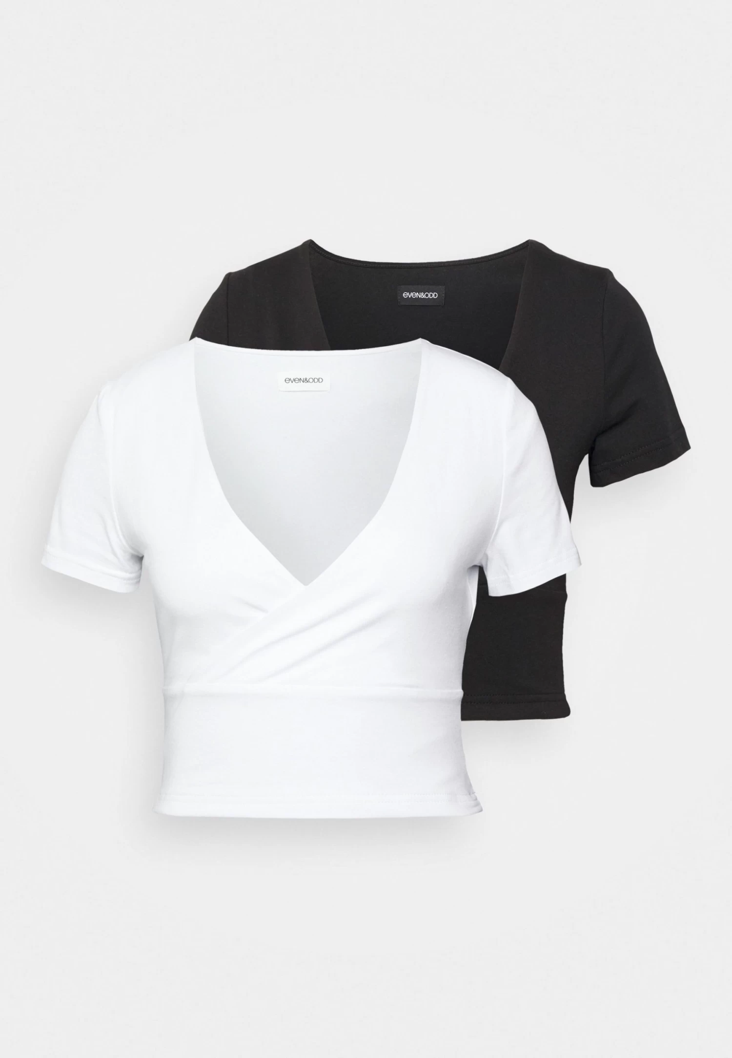 2 Pack - T-Shirt Basic - Black/White 3 2 Pack - T-Shirt Basic - Black/White