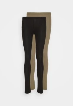 Even&Odd 2 Pack - Legging - Black/Dark Green -Even&Odd 0d2ddaf9d12a481b899b5fa55a52190d