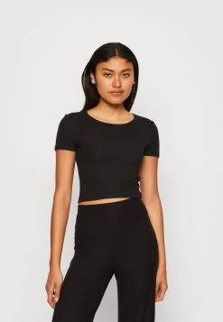 Even&Odd 2 Pack - T-Shirt Basic - Black/Green -Even&Odd 0e164c74936147c8a0baa8c16aaea666