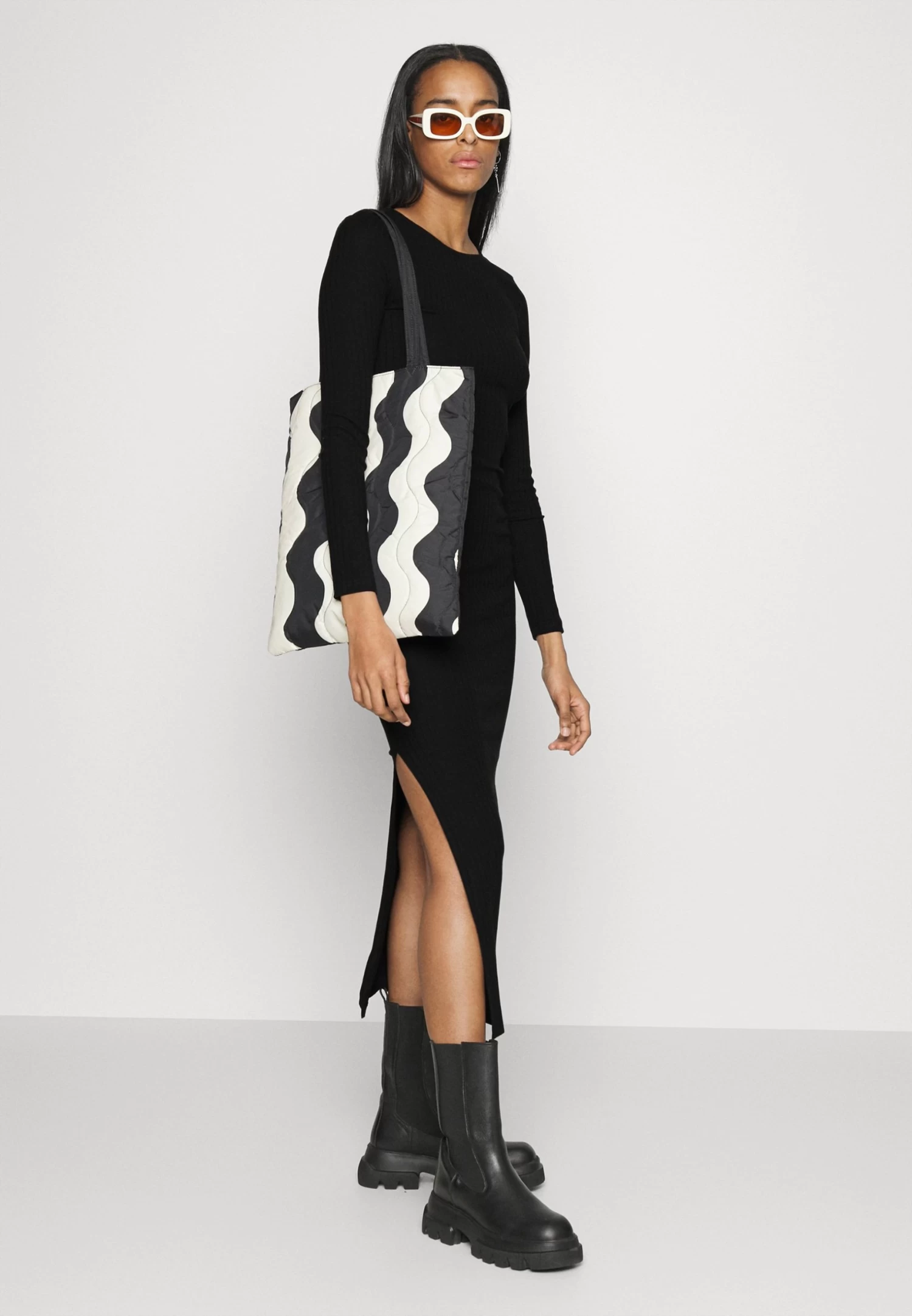 Column Maxi Dress- Maxi-Jurk - Black 6 Column Maxi Dress- Maxi-Jurk - Black - Afbeelding 4