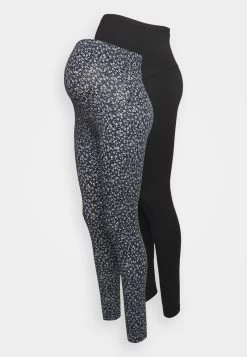 Printed 2 Pack - Legging - Black/ Dark Blue -Even&Odd 11ae240536b04b20b9cdd05eb61a7c65