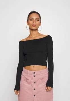 Offshoulder Basic- Trui - Black