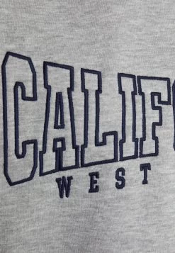 Even&Odd Poloneck With Collar And Embroidery - Sweater - Mottled Light Grey -Even&Odd 17f0bfee7bdc43479d783cb335e79660