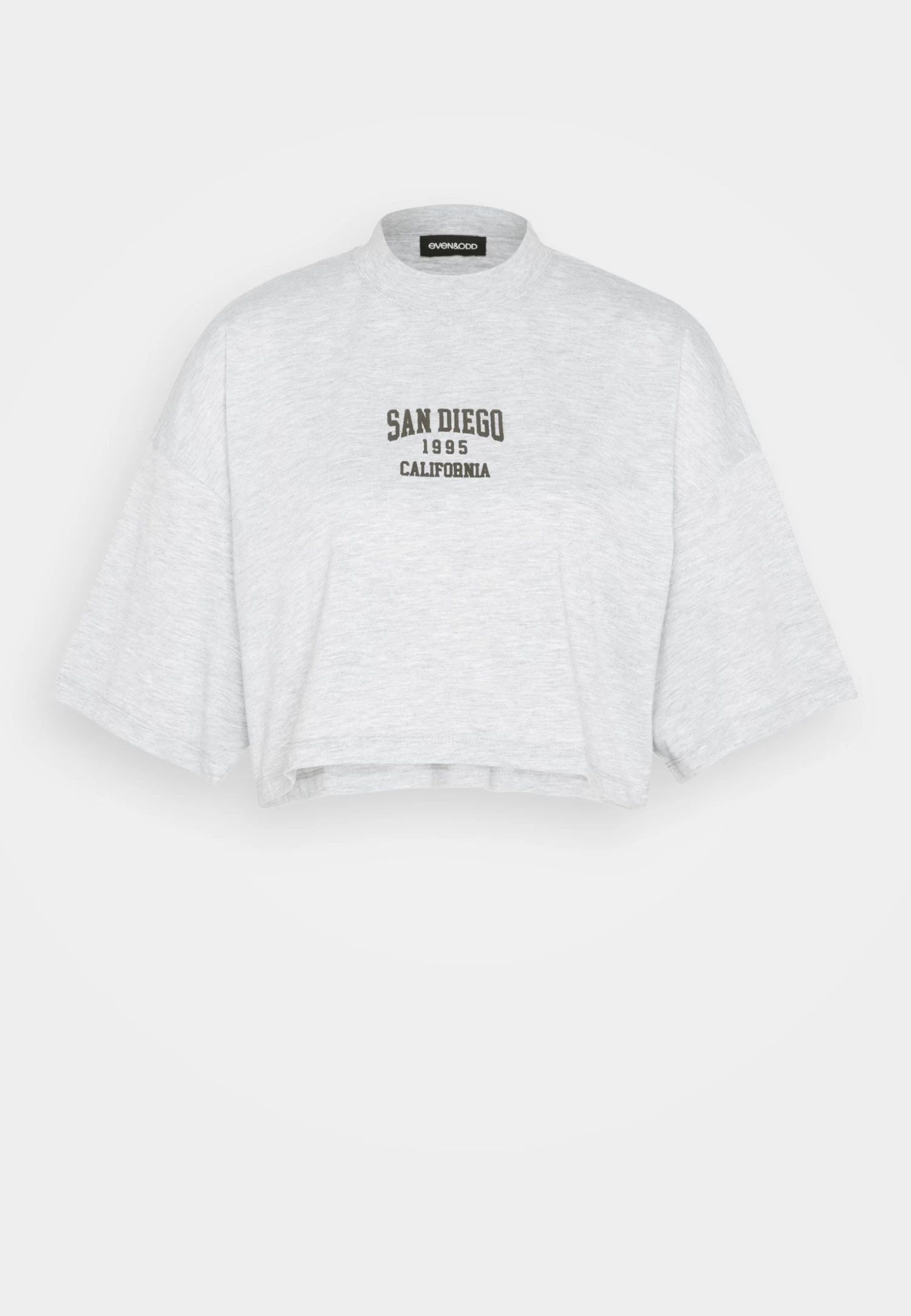 Even&Odd T-Shirt Print - Mottled Light Grey 7 Even&Odd T-Shirt Print - Mottled Light Grey - Afbeelding 5