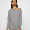 Even&Odd Off Shoulder&Jogger Set - Sweater - Mottled Grey 1 Even&Odd Off Shoulder&Jogger Set - Sweater - Mottled Grey -Even&Odd 1f61bd90f9104baab3e2805e0ea0fa4a