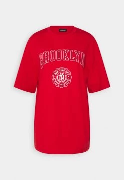 Even&Odd T-Shirt Print - Dark Red -Even&Odd 1f6493461b5c4af19bc134f53a59021b