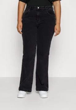 Young Washed Clean Kick Flare- Bootcut Jeans - Black Denim