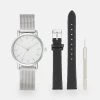 Even&Odd Set - Horloge - Silver/Black -Even&Odd 226bebd486f94d57a028db22620b5eeb