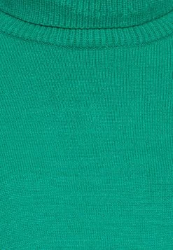 Rollkragen Basic Mini Strickkleid - Gebreide Jurk - Green -Even&Odd 2a56dfe734d2413a9c60188a2418b9e7