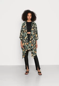 Even&Odd Lichte Jas - Black/Green/Yellow