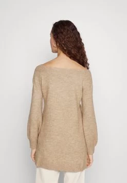 Even&Odd Schulterfrei Mini Strickkleid - Gebreide Jurk - Camel -Even&Odd 2d2cc4e65c454c8e8fc09d946353b739