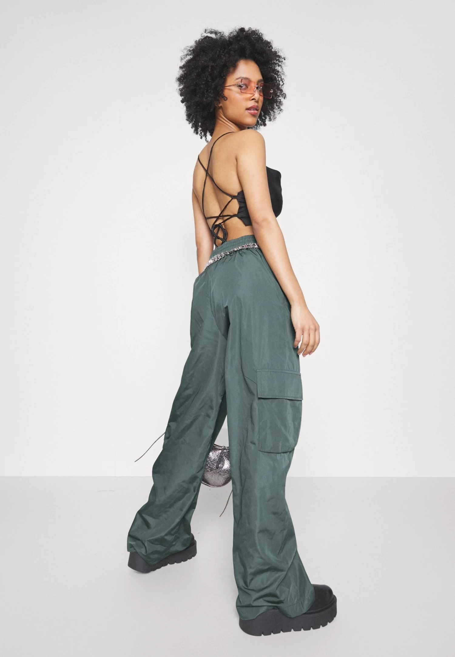 Cargobroek - Dark Green 6 Cargobroek - Dark Green - Afbeelding 4