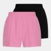 Even&Odd 2 Pack - Shorts - Black/Pink -Even&Odd 33f9f3fc9928417ea7ebdedff6ca6930