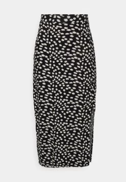 Midi Straight High Skirt - Kokerrok - Black/White -Even&Odd 363ee1e2002a4dabbfc9a76531e3609c