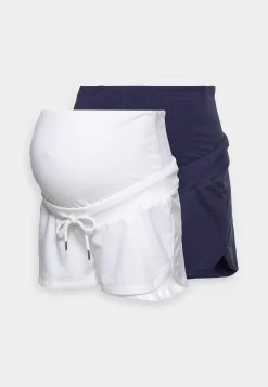 Shorts - White/Dark Blue