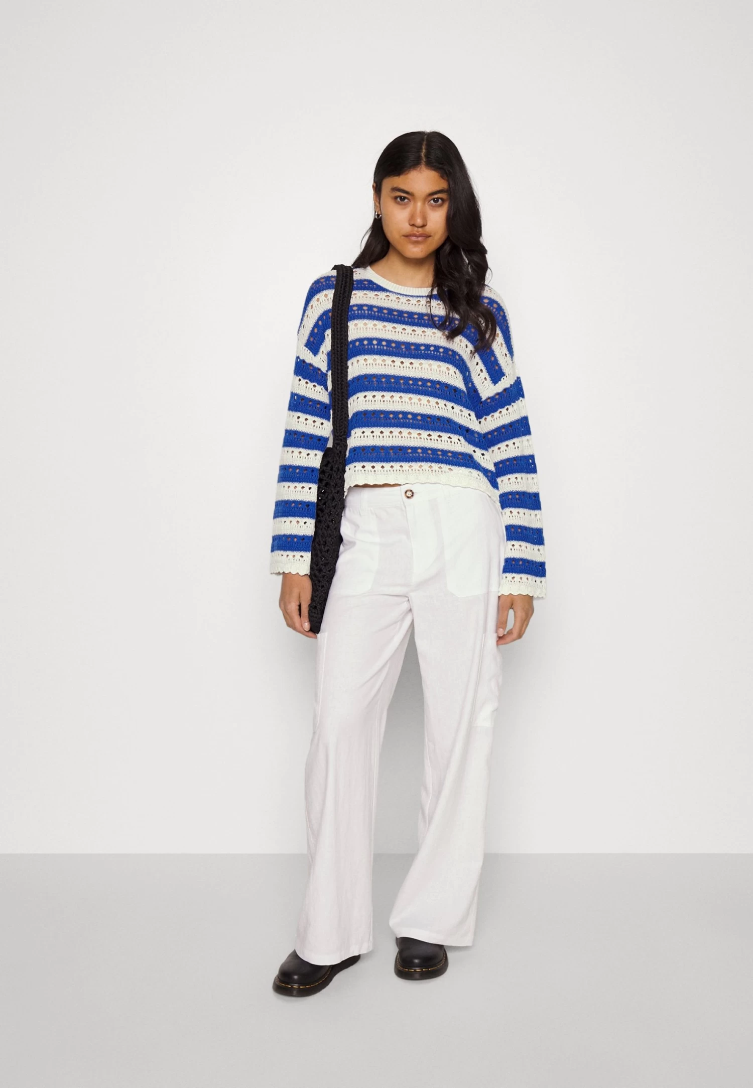 Even&Odd Trui - White/Blue 4 Even&Odd Trui - White/Blue - Afbeelding 2