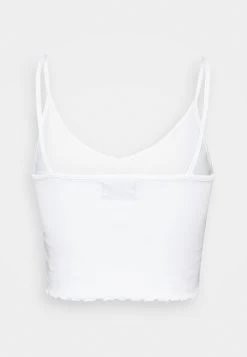 Even&Odd Strappy Lettuce Crop 3 Pack - Top - White/Beige/Brown -Even&Odd 3cac3fcf50ee4ab1a49e882778e63ff0