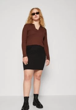 2 Pack- Minirok - Black/Khaki -Even&Odd 3d65981293484dc29c1fa41668b75248