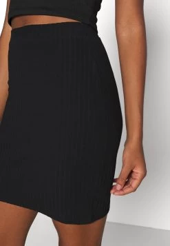 Even&Odd Basic Mini Ribbed Skirt - Kokerrok - Black -Even&Odd 4daeebe0238040a5b6335307c573e1e8