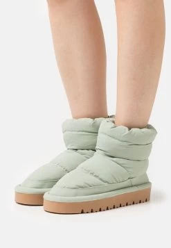 Even&Odd Enkellaarsjes Met Plateauzool - Green