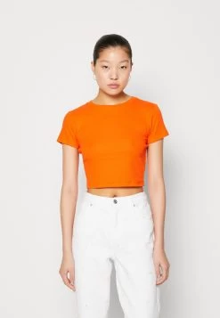 Even&Odd 3 Pack - T-Shirt Basic - Beige/Black/Orange -Even&Odd 666905ca40b44a78a681cface06c936c