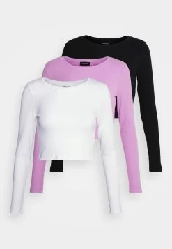 3 Pack - Longsleeve - Black/White/ Lilac 14 3 Pack - Longsleeve - Black/White/ Lilac -Even&Odd 73079b948777437891197b37b87150a9