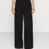 Petite Tailored Wide Leg Trouser - Broek - Black -Even&Odd 74802865d4bf446c96f398e4322abd59