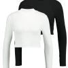 Even&Odd 2 Pack - Longsleeve -White/Black 1 Even&Odd 2 Pack - Longsleeve -White/Black -Even&Odd 7acfeca2aba84eb3a9ac00dde2b02b2d
