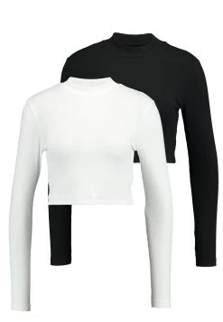 Even&Odd 2 Pack - Longsleeve -White/Black