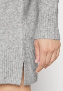 Even&Odd Gebreide Jurk - Mottled Light Grey -Even&Odd 7f4d704c6cba4987bdd279f2b6ab906f