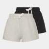 Even&Odd 2 Pack - Shorts - Black/Mottled Light Grey -Even&Odd 8d39955b75844d5c964aa130eb541523