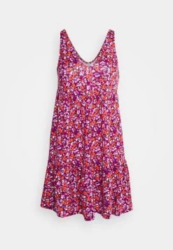 Even&Odd Sleeveless V Neck Volant Hem Flared Mini Dress (Eo-Ss23-C135-Sj) / Black - 802_Pink - 402_Orange - 205 - Jurk - Black - 802_Pink - 402_Orange - 205 -Even&Odd 8eb3062e8e8e4a45a95e043d240bbdfe