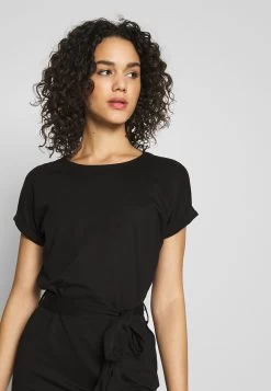 Even&Odd Basic Short Sleeves Mini Belted Dress - Jerseyjurk - Black/Black 11 Even&Odd Basic Short Sleeves Mini Belted Dress - Jerseyjurk - Black/Black -Even&Odd 97796d52f7b640d898d11ff7490b2238
