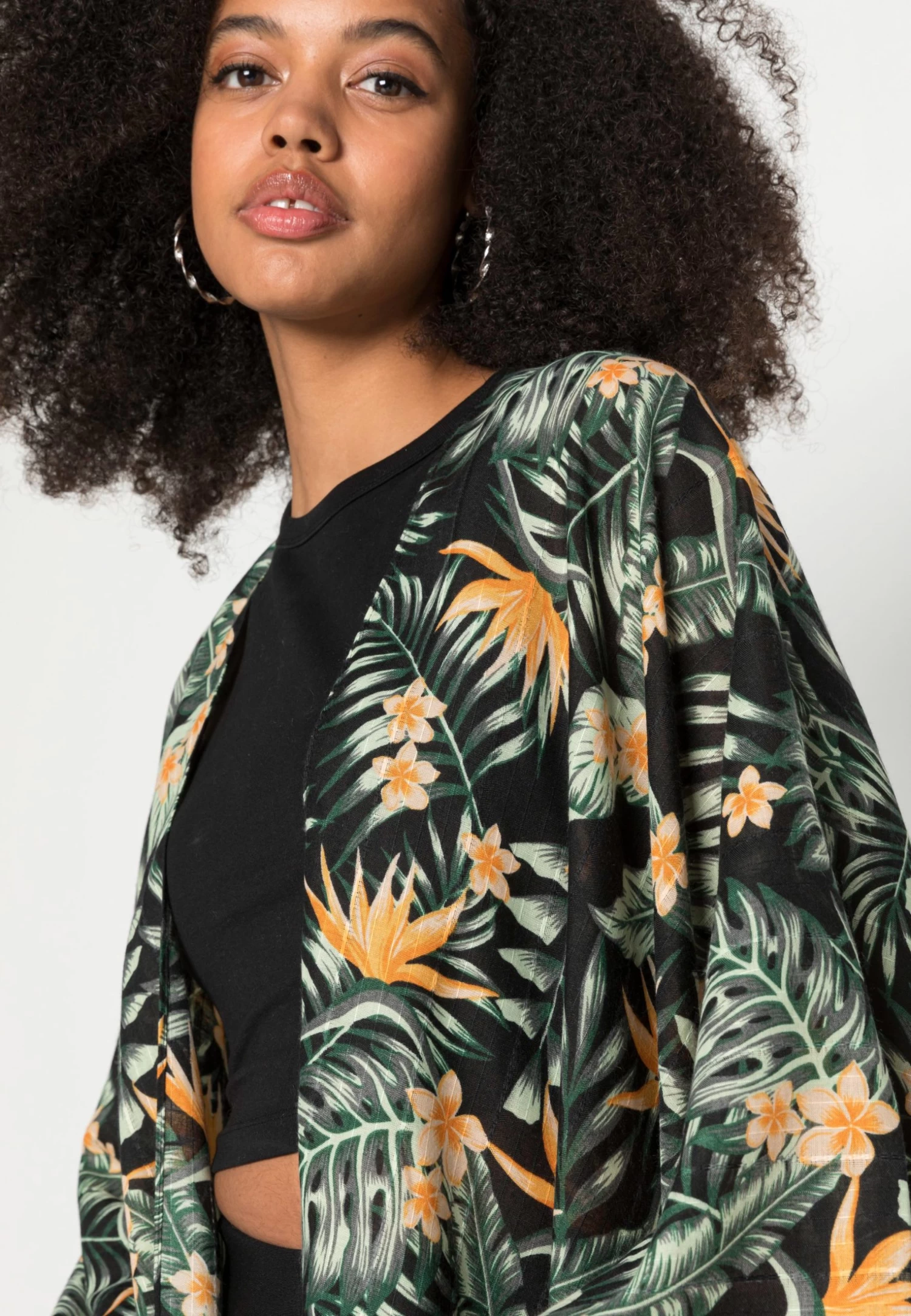 Even&Odd Lichte Jas - Black/Green/Yellow 7 Even&Odd Lichte Jas - Black/Green/Yellow - Afbeelding 5