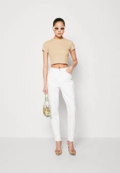 Even&Odd 3 Pack - T-Shirt Basic - Beige/Black/Orange