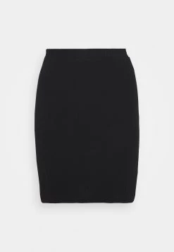 Even&Odd Basic Mini Ribbed Skirt - Kokerrok - Black -Even&Odd 9e955763a1e04d8493b30d183c7933c6