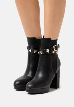 Even&Odd Enkellaarsjes Met Plateauzool - Black