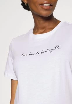 Hattie Two Hearts Beating- T-Shirt Print -White -Even&Odd a0878f8fae4f413ba29b739dc670c99a