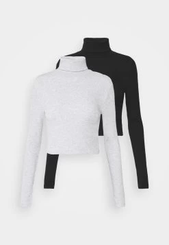 Even&Odd 2 Pack - Longsleeve - Black/Grey -Even&Odd a143f9b49e464630868d50b2953e2171