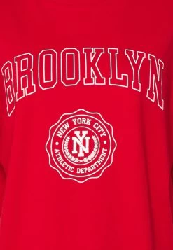 Even&Odd T-Shirt Print - Dark Red -Even&Odd a19504a33b784dc8b06be8cdf3d465de