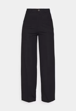 Wide Leg Trousers - Broek - Black -Even&Odd a6dbe082c34b472581996239bf168ae1