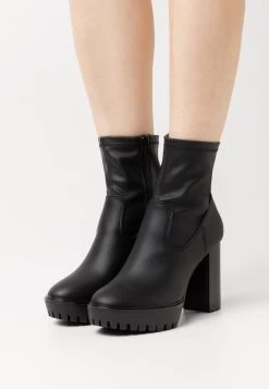 Even&Odd Enkellaarsjes Met Plateauzool - Black