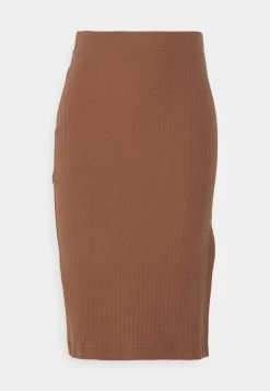 Pencil Skirt With Slit - Kokerrok - Brown 10 Pencil Skirt With Slit - Kokerrok - Brown -Even&Odd b010ed6b7d824afa9eca1882c1640a84