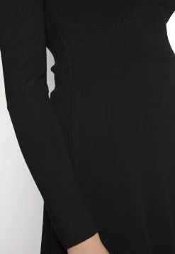 Even&Odd Eckiger Ausschnitt Mini Strickkleid - Gebreide Jurk - Black -Even&Odd b53c3243d575435fa9d66c907b2972e1