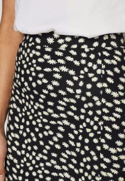 Midi Straight High Skirt - Kokerrok - Black/White -Even&Odd b8f9cdd46d844a5980a60f4234088e88