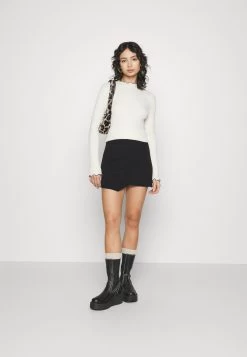 Gathered Mini Skirt- Minirok - Black -Even&Odd bc809543ffab48008fc05edcb3d6ac7b