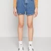 Even&Odd Jeansshort - Blue Denim -Even&Odd c174b6fa5e3c4a4fa2decb2c2abadede