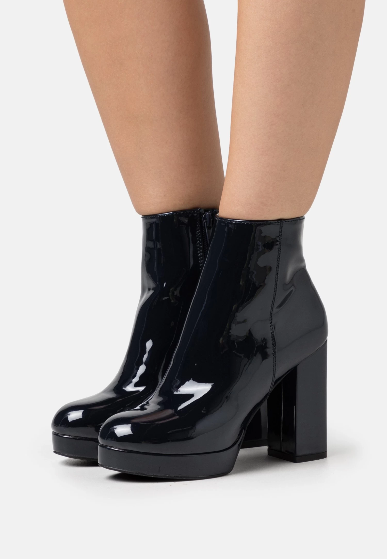 Even&Odd Enkellaarsjes Met Plateauzool - Dark Blue 3 Even&Odd Enkellaarsjes Met Plateauzool - Dark Blue